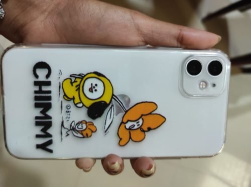 Cute Chimmy Flower Clear Soft Silicone Phone Case Cover With Holder photo review